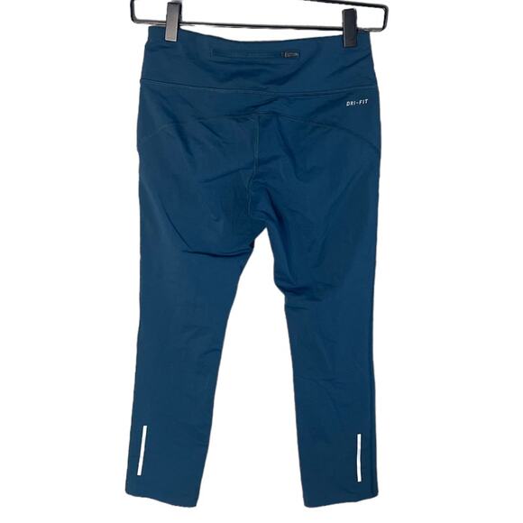 Nike Women’s Size Small Dri-Fit Capri Running Leggings Teal - Picture 7 of 7